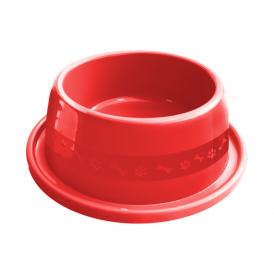 COMEDOURO PLAST. ANTI-FORMIGA N2 - 550 ML (VERMELHO)